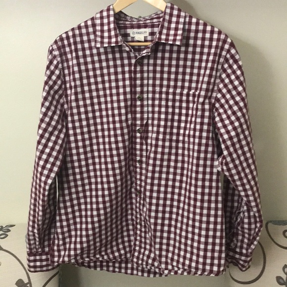 Men’s Magellan Long Sleeve Casual Shirt - Picture 1 of 3